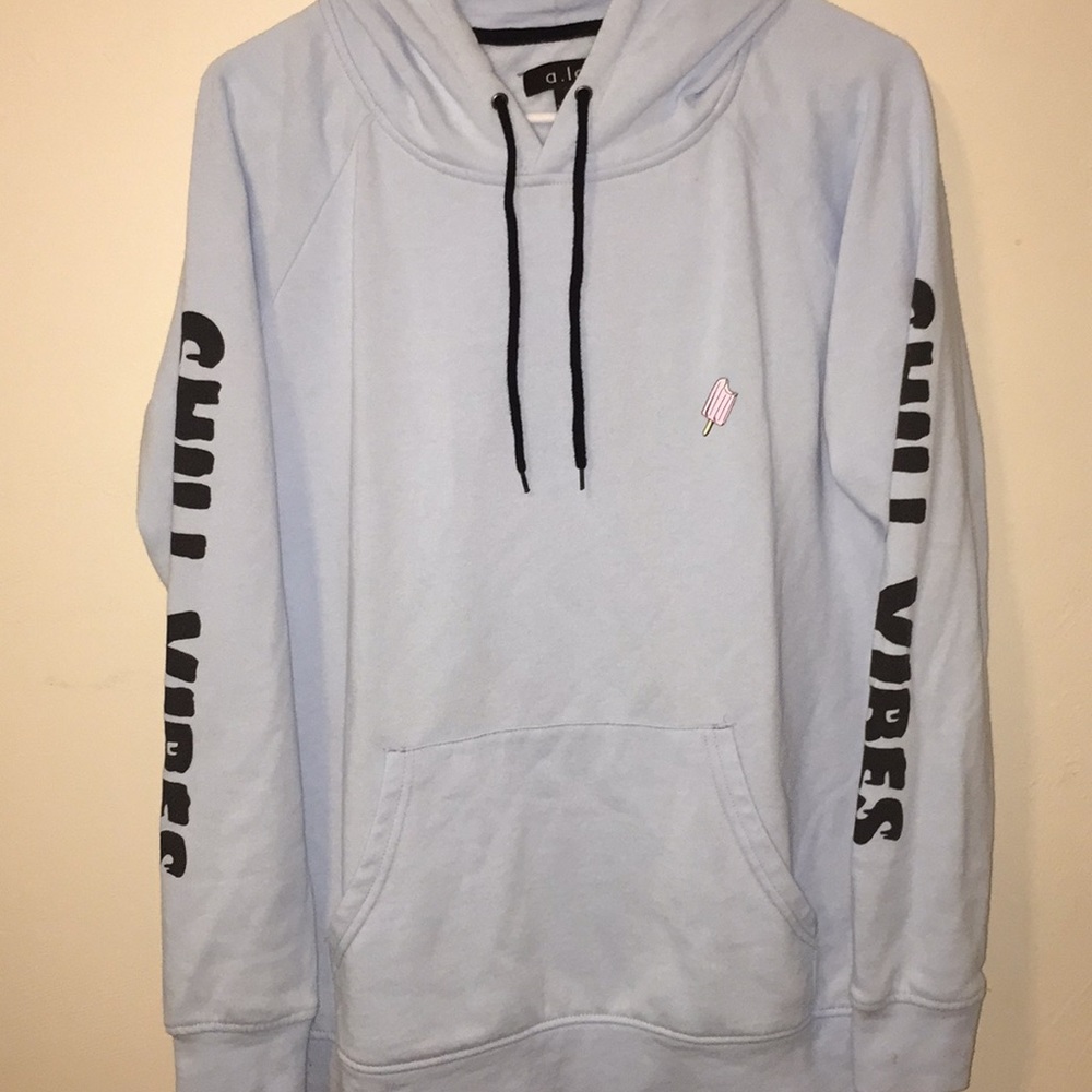 Blue and black ZUMIEZ hoodie
